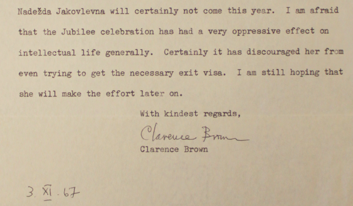 Clarence Brown – Yuri Ivask