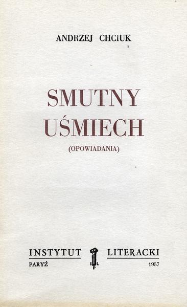 A Sad Smile Smutny Uśmiech