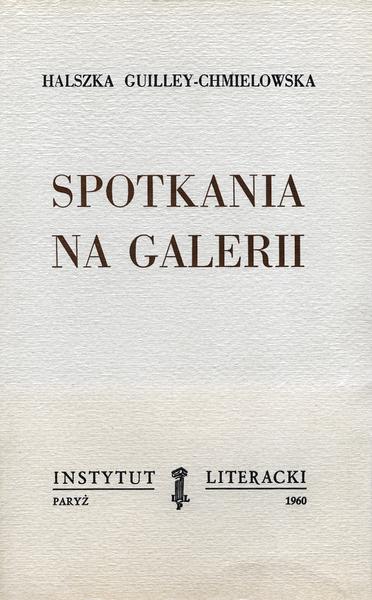 Meetings At The Gallery Spotkania Na Galerii