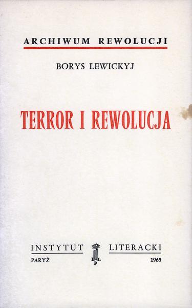 Terror and Revolution Terror i Rewolucja
